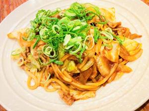 【オリジナル】 ねぎ味噌焼うどん