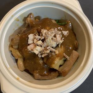 ホルモンだけ炒め カレー味