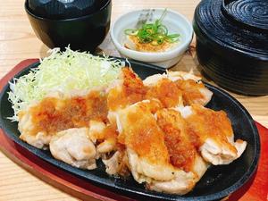 鶏もものチキンステーキ定食【ステーキソース】