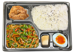 豚肉とピーマンの細切り炒め弁当
