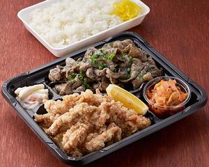 せせり唐揚げ×豚の炭火焼弁当