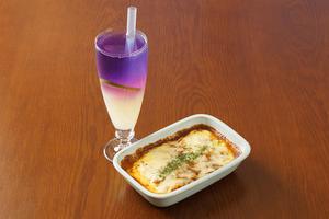 カレー+ラベンダーレモネード