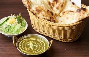 ほうれん草チキンカレーセット SAG CHICKEN CURRY SET
