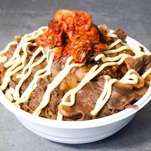 キムマヨカルビ焼き牛丼