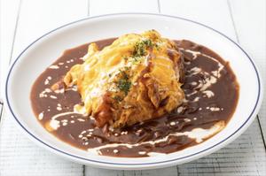 ビーフシチューオムライス