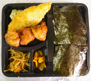 のりから明太子弁当