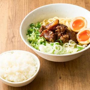 【セット】肉ネギまぜそばと白ごはん Mazesoba with Rice