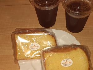 シフォンケーキ2個＆アイスコーヒー2杯