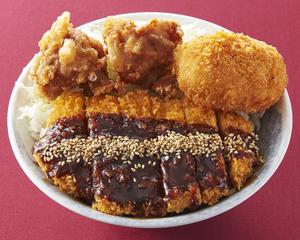 八丁味噌かつ丼 400(唐揚2+コロッケ1)
