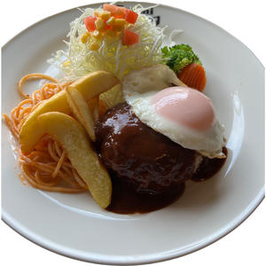 ハンバーグと目玉焼きプレート【200g】