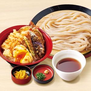 久兵衛屋 【満腹久セット】ざるうどん・月見天丼