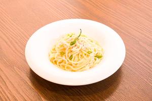【ランチ】青唐辛子とちりめんじゃこの生スパゲティー