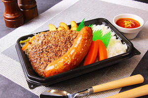 BIGハンバーグ＆BIGウインナー弁当
