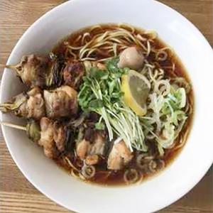 鶏串そばしょうゆ(やきとり3本)
