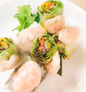 海老と蒸し鶏の生春巻き ~Fresh Spring Rolls~