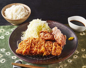 特製からあげ(2個)と三元豚ロースカツ弁当