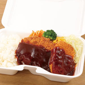 ポークカツ＆牛肉コロッケ弁当