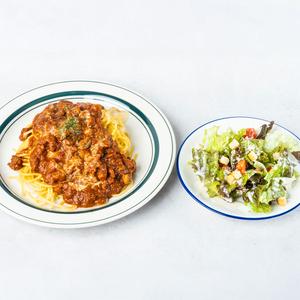 セット:ミートソース ＆ ハーフ シーザーサラダ