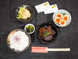 豚角煮・煮玉子定食