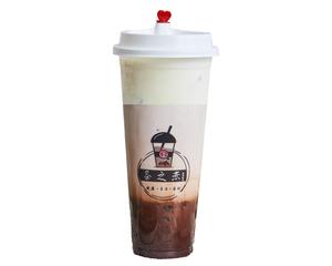 岩塩チーズフォームココアミルク(黒糖タピオカなし) Rock Salt Cheese Foam + Cocoa Milk (Without Brown Sugar Tapioca Pearls)