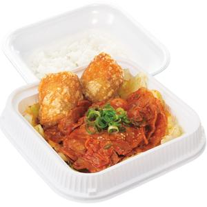 豚キムチの2種盛り弁当