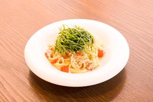 釜揚げしらすと大葉の生スパゲティー