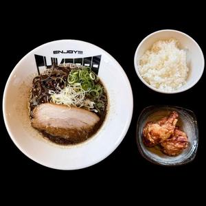 ラーメン唐揚げ2個小ライスセット