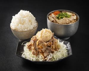 豚汁付きにんにく豚ト野菜(P150g、V50g)