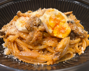 牡蠣のナポリタン