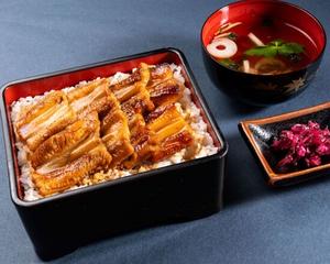 煮穴子・焼き穴子の2色丼 お吸い物セット