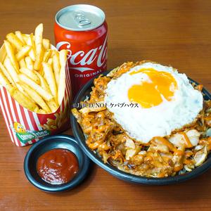 エッグケバブ丼 【L】 セット Egg Topping Kebab Don Set