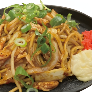 【ピリ辛！！】キムチ・ブタ焼そば pork fried noodles with kimchi