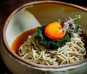海苔玉ぶっかけ蕎麦(冷)