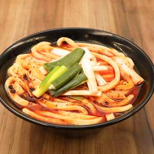 ネギの麻辣鶏白湯うどんGreen onion spicy Chicken bese UDON noodle