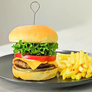 チーズバーガー(ポテト付き)