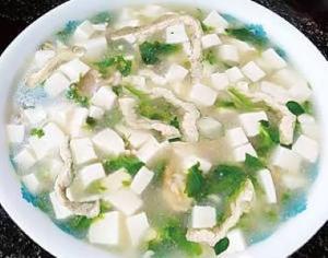 豆腐と細切り豚肉煮込み/豆腐猪肉