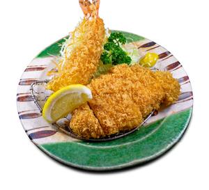 エビフライ1本とロースかつ120gセット