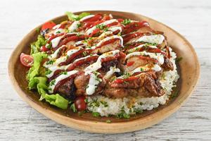 (お肉増量)ジャークチキンオーバーライス