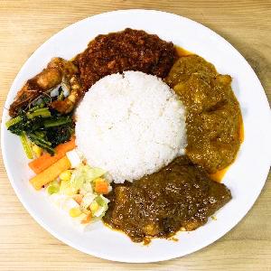 3種類のスペシャルカレーライス 3 Curry.Special Curry Rice