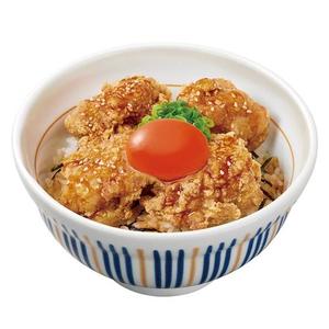 なか卯 とろたま鶏から丼 Fried Chicken Rice Bowl w/Raw Egg