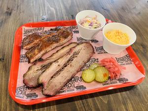 2MeatPlate(1人前)Brisket・Pork rib・Pickles・Coleslaw・Potato salada