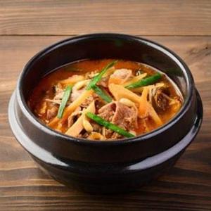 焼肉屋さんのユッケジャンスープ