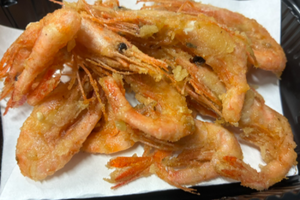 お刺身甘エビ唐揚げ