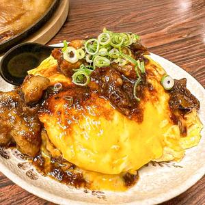 ホルモン天津丼