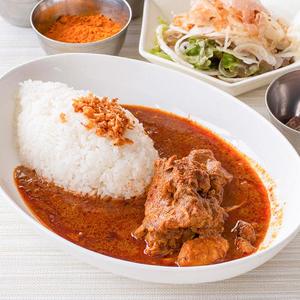 チキンカレー&玉ねぎスライスサラダ Chicken Curry and Sliced Onion Salad