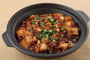 四川山椒と唐辛子の本格麻婆豆腐