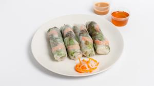 生春巻き4本 Fresh Spring Rolls x 4