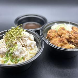 MEGAセット 肉つけ讃岐うどんとザンギ丼