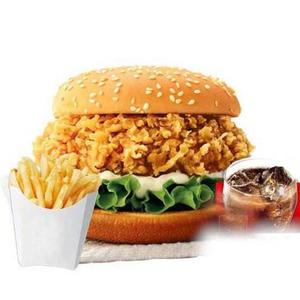 クリスピーチキンバーガーポテトドリンクセット