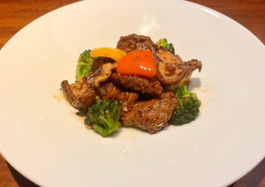 牛肉と生椎茸のオイスター炒め